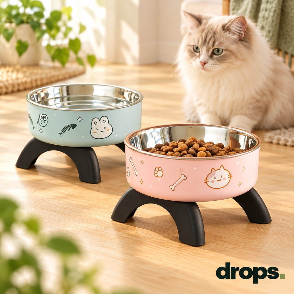 Elevated Stainless Steel Pet Bowl