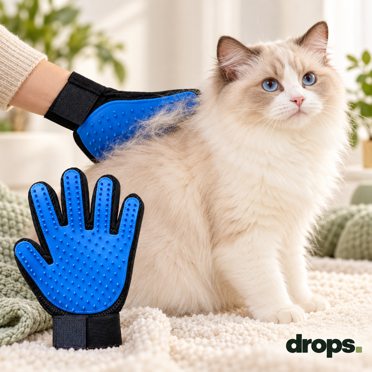 Pet Grooming and Massage Glove