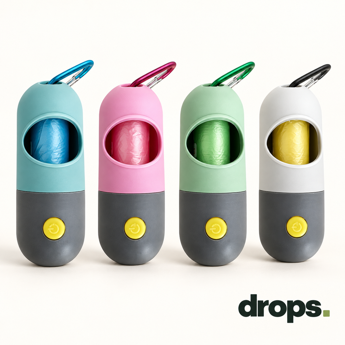Poop Bag Dispenser with 10 Rolls