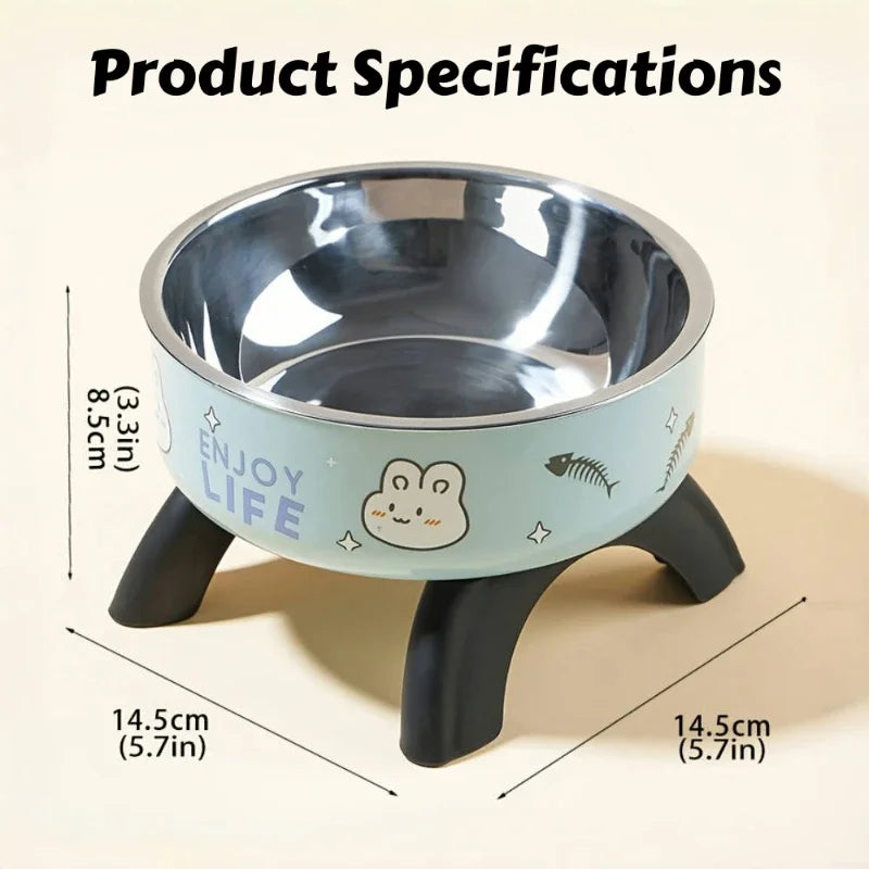 Elevated Stainless Steel Pet Bowl