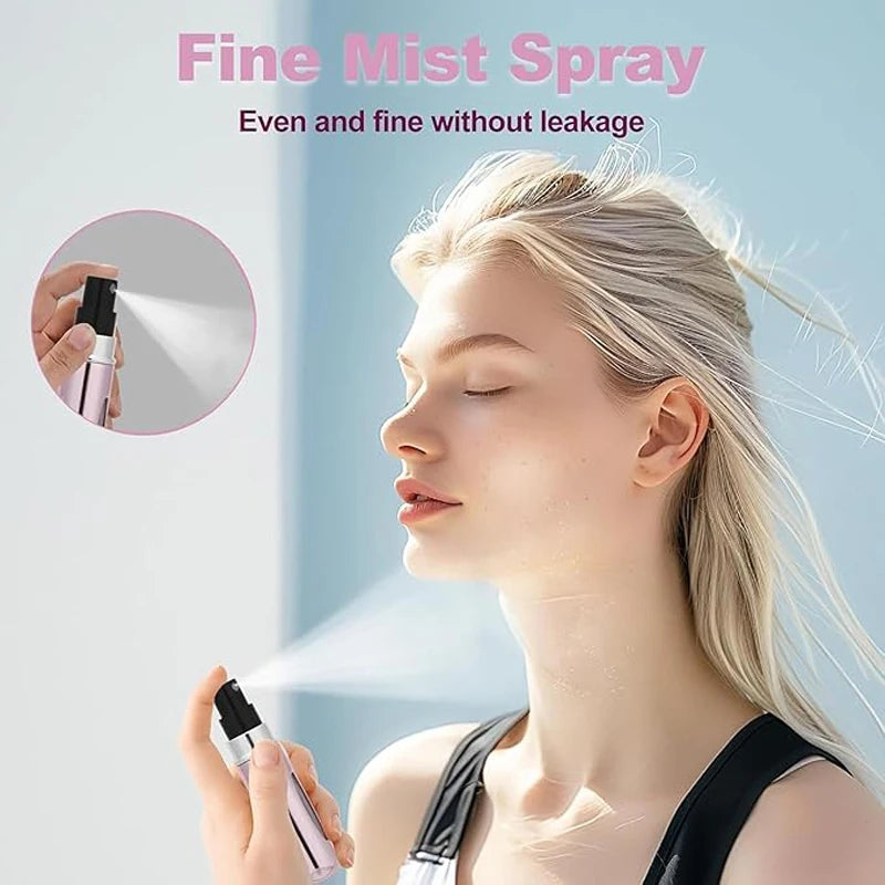 5Pcs 5ML Portable Mini Refillable Perfume Atomizer Bottle Refillable Spray Scent Pump Case Empty Container Tools
