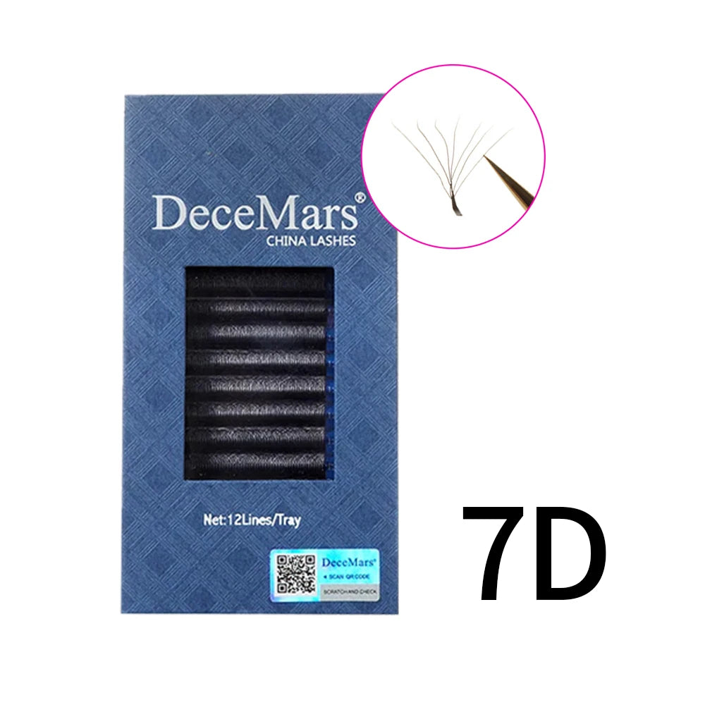 DeceMars 3DW/4DW/5DW/6DW/NEW 6DW/7DW/8DW/NEW 8DW/9DW/10DW/NEW 10DW Eyelash Extension for Makeup