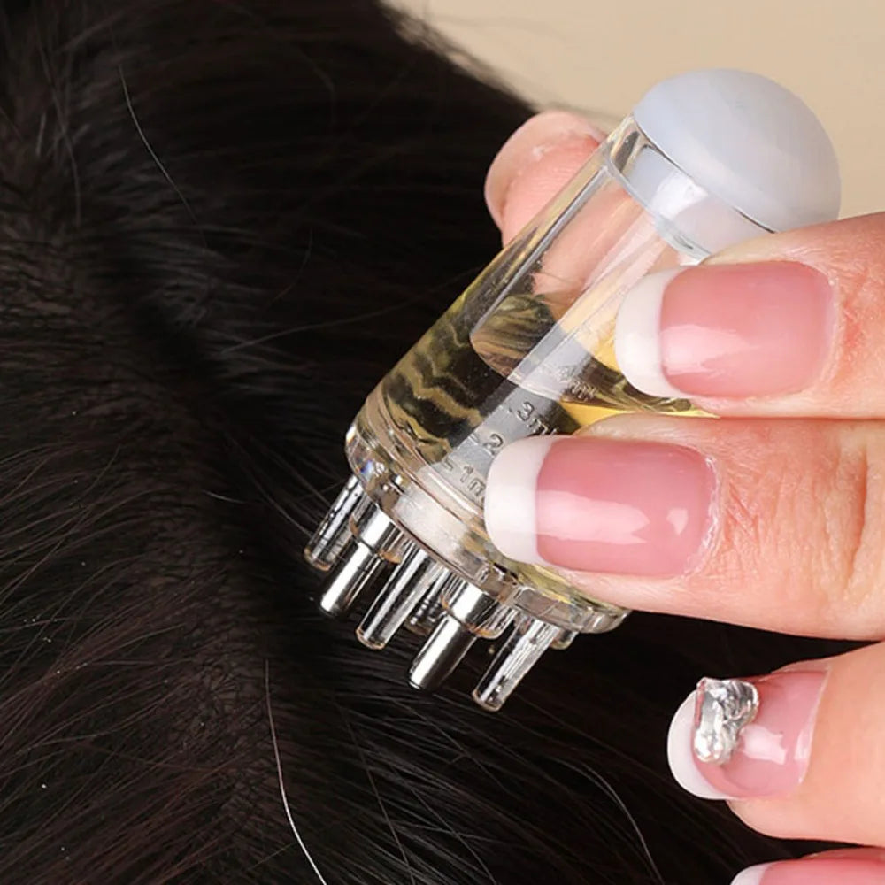 Scalp Applicator Liquid Comb Mini Scalp Massage Brush Essential Oil Guiding Massager Hair Growth Oil Applicator Hair Care Tools