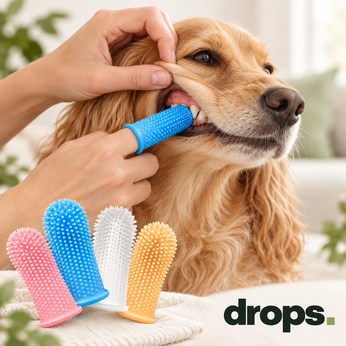 Soft Silicone Finger Toothbrush for Pets