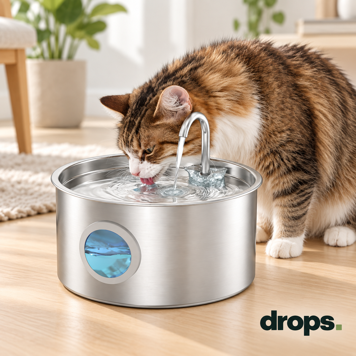 Stainless Steel Pet Water Fountain