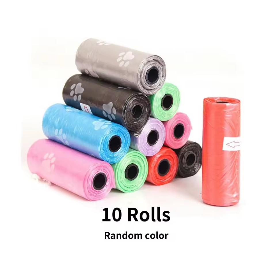 Poop Bag Dispenser with 10 Rolls